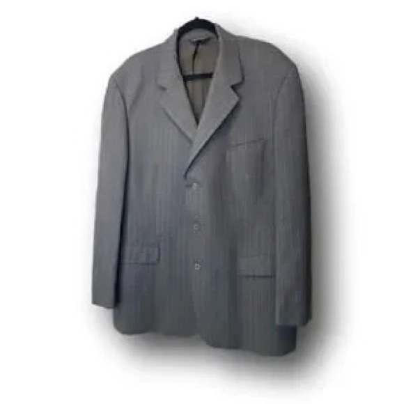 Brooks Brothers Grey Pinstripe Wool Suit Jacket (6)